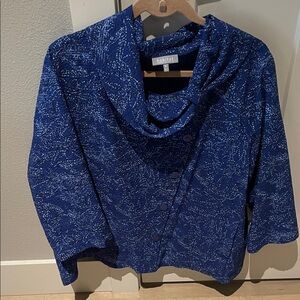 Habitat Navy Textured top